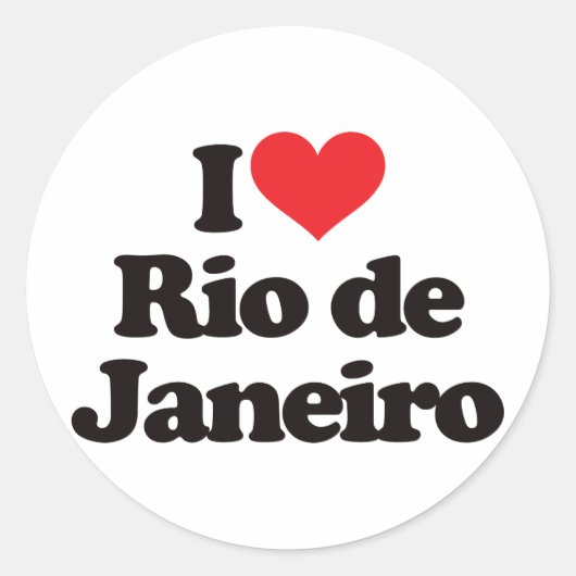 I Love Rio de Janeiro ラウンドシール (正面)