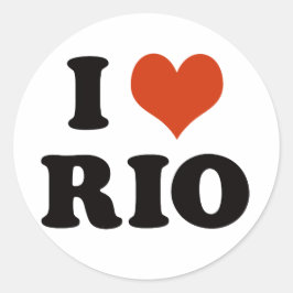 I love rio de janeiro ラウンドシール