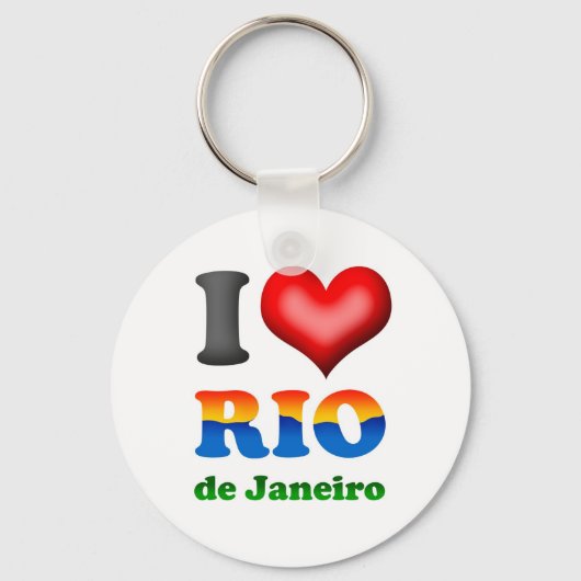 I Love Rio de Janeiro, Brazil The Wonderful City キーホルダー (正面)