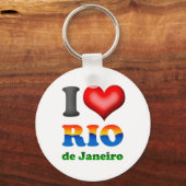 I Love Rio de Janeiro, Brazil The Wonderful City キーホルダー (正面)