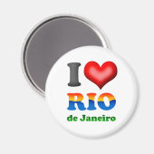 I Love Rio de Janeiro, Brazil The Wonderful City マグネット (正面/裏面)