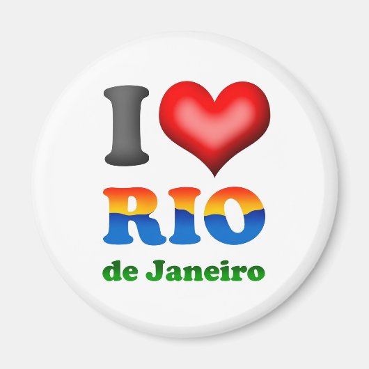 I Love Rio de Janeiro, Brazil The Wonderful City マグネット (正面)