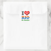 I Love Rio de Janeiro, Brazil The Wonderful City ラウンドシール (バッグ)