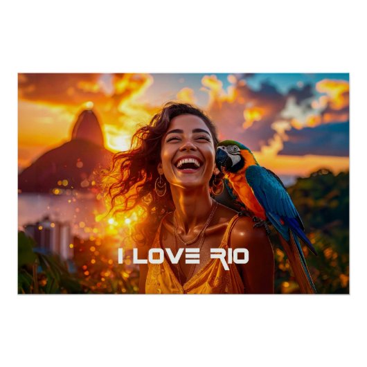 I LOVE RIO - RIO DE JANEIRO ポスター (正面)