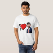 I Love Rishi Sunak Tシャツ (正面フル)