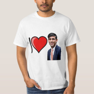 I Love Rishi Sunak Tシャツ