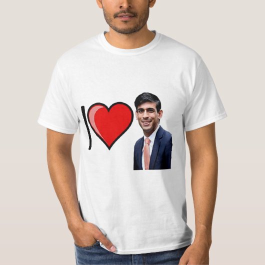 I Love Rishi Sunak Tシャツ (正面)