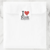 I ❤️ Love Risk Management (for Employees) CUSTOM ラウンドシール (バッグ)