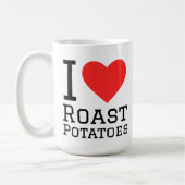 I love roast potatoes  コーヒーマグカップ (左)