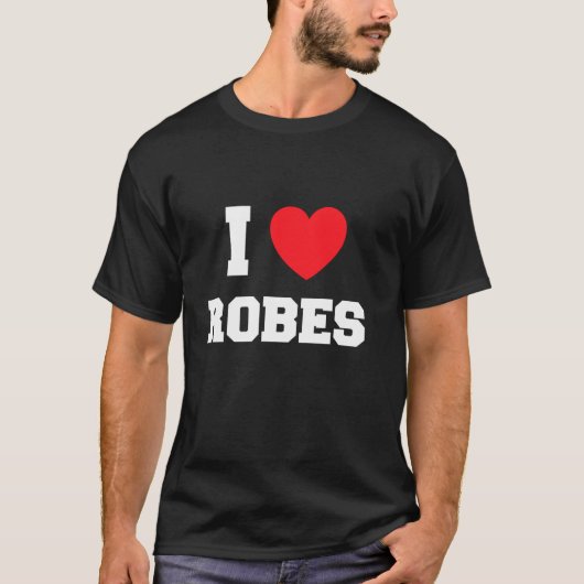 I Love robes Long Sleeve Tシャツ (正面)
