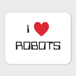 I Love Robotsマウスパッド マウスパッド