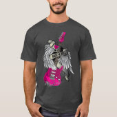 I Love Rock and Roll Guitar Angel Wings boy Tシャツ (正面)