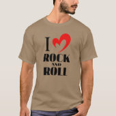 I Love Rock and Roll Music Music Valentines Tシャツ (正面)