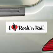 I Love Rock 'n 転が Bumper Sticker バンパーステッカー (車上)