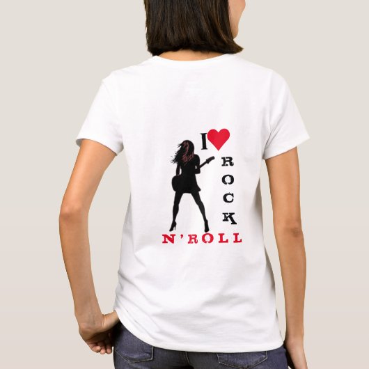 I Love Rock N' 転が - Rock N'転が Girl - Tシャツ (裏面)