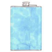 I Love Rock N Rollエレキギター音楽アートブルー フラスク (裏面)