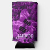 I Love Rock 'N Roll Electric Guitar Personalized スリム缶クーラー (裏面)