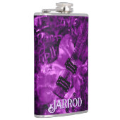 I Love Rock 'N Roll Electric Guitar Personalized フラスク (右)
