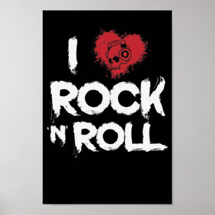 I Love Rock n Roll Musikstil Genre Gitarre ポスター