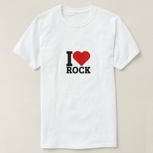 I Love Rock - Rock Lover Tシャツ (デザイン正面)