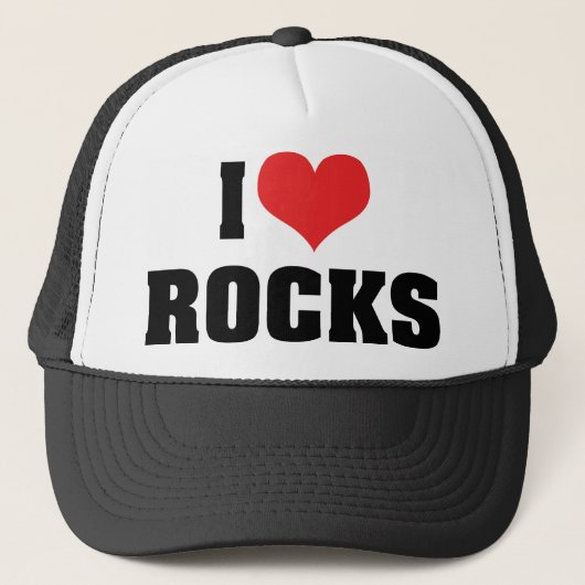 I Love Rocks – ロック地質学者の恋人 キャップ (正面)