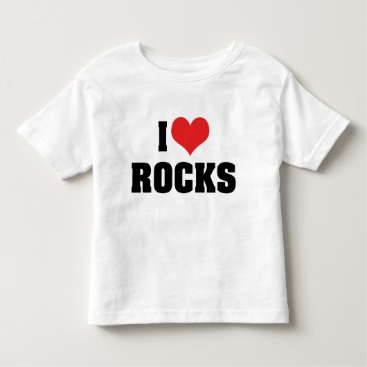 I Love Rocks – ロック地質学者の恋人 トドラーTシャツ (正面)