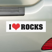 I Love Rocks – ロック地質学者の恋人 バンパーステッカー (車上)