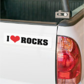 I Love Rocks – ロック地質学者の恋人 バンパーステッカー (トラック上)
