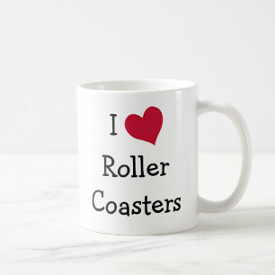 I Love Roller Coasters コーヒーマグカップ
