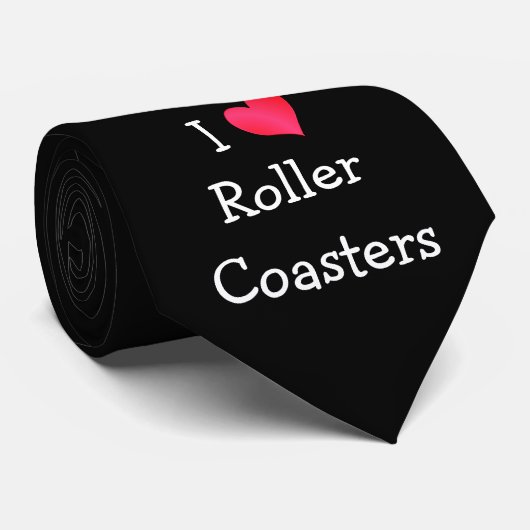 I Love Roller Coasters ネクタイ (ロール)