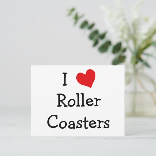I Love Roller Coasters ポストカード (スタンド正面)