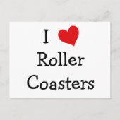 I Love Roller Coasters ポストカード (正面)