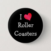 I Love Roller Coasters 缶バッジ (正面)