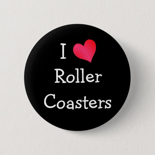 I Love Roller Coasters 缶バッジ (正面)