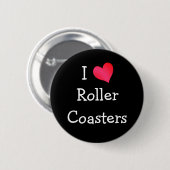 I Love Roller Coasters 缶バッジ (正面&裏面)