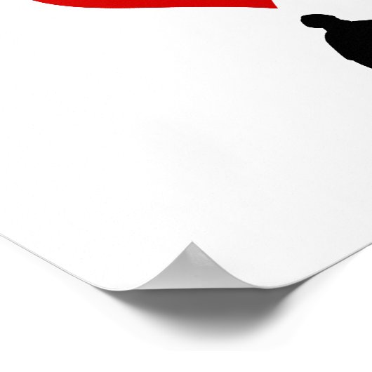 I Love Rollerblading (Vertical) ポスター (角)