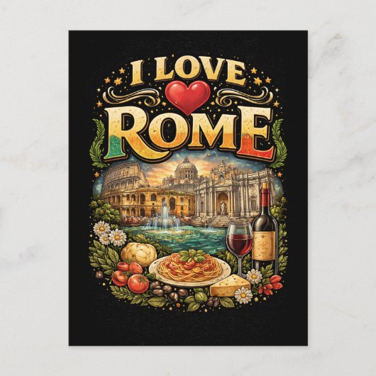 I Love Rome ポストカード (正面)