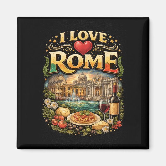 I Love Rome マグネット (正面)