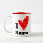 I love Rome Tweekleurige Koffiemok ツートーンマグカップ (左)
