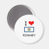 I Love Romneyウェストバージニア マグネット (正面/裏面)