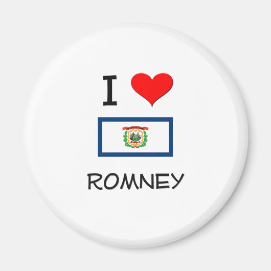 I Love Romneyウェストバージニア マグネット (正面)