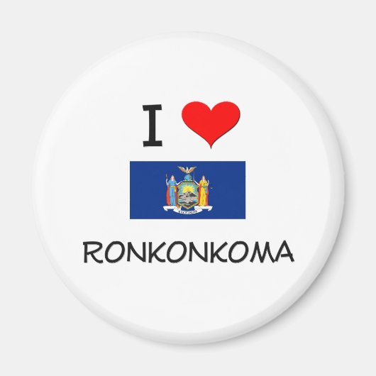 I Love Ronkonkomaa New York マグネット (正面)