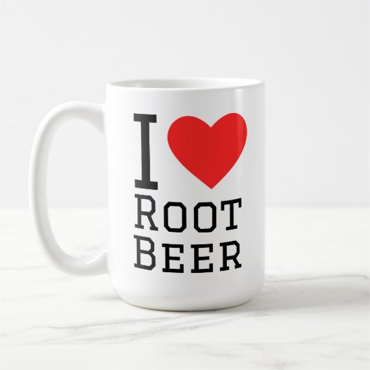 I love root beer コーヒーマグカップ (左)