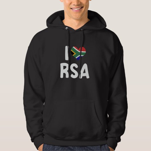 I Love RSA Republic of South Africa South African  パーカ (正面)