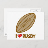 I Love Rugby ポストカード (正面/裏面)