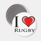 I Love Rugby マグネット (正面/裏面)