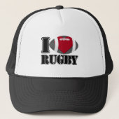 I Love Rugby - Hat キャップ (正面)