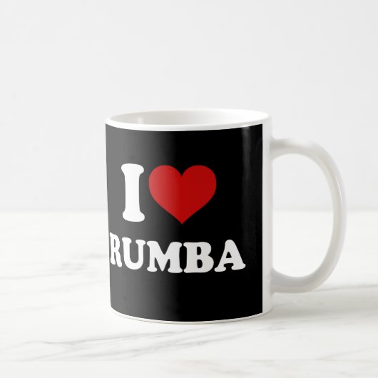 I Love Rumba コーヒーマグカップ (右)