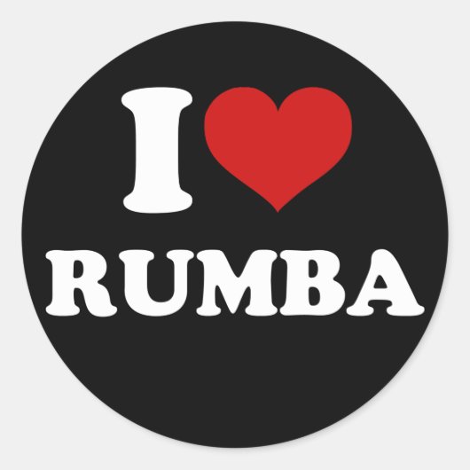 I Love Rumba ラウンドシール (正面)