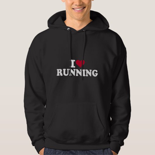 I love running パーカ (正面)